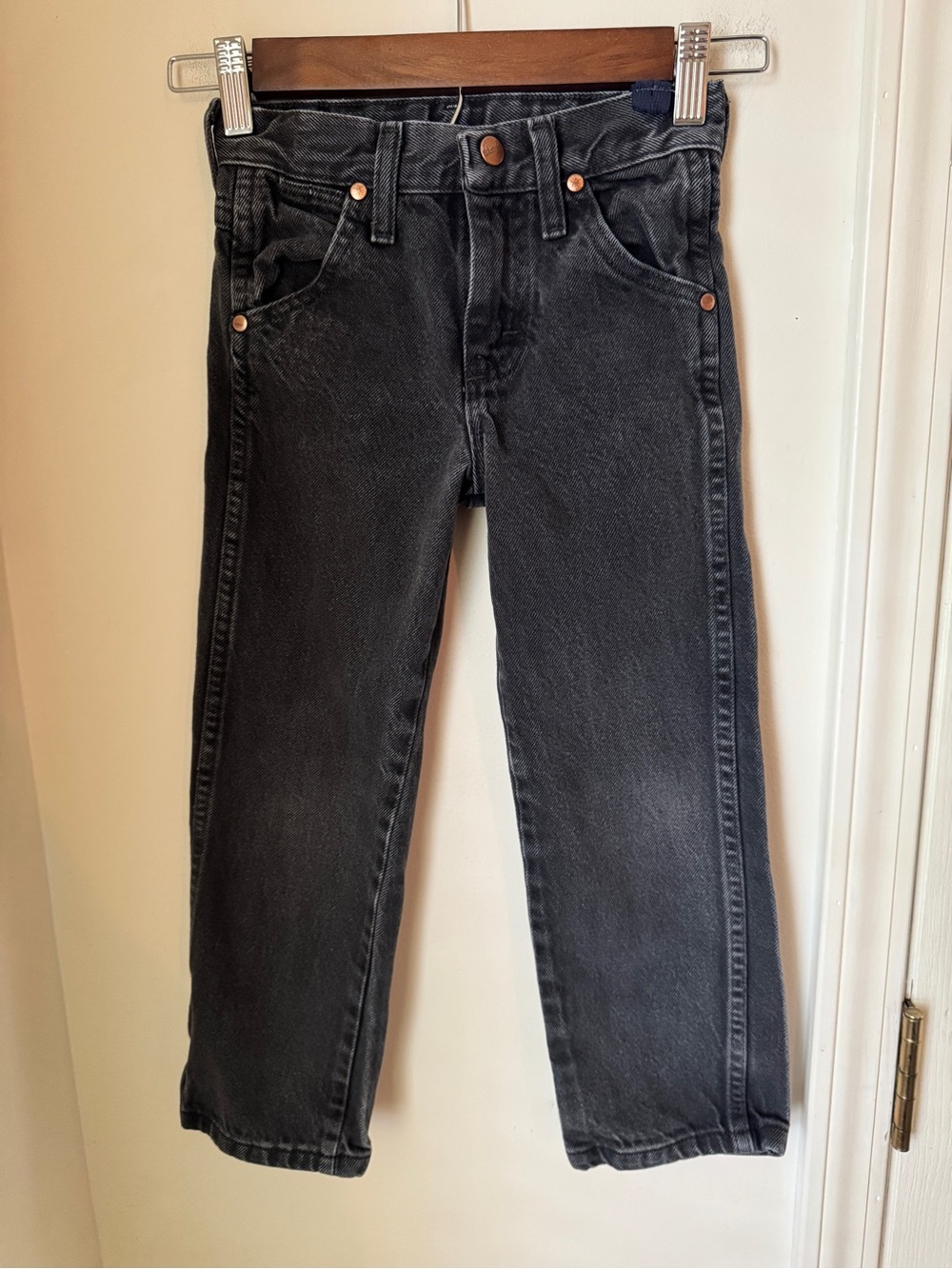 Wrangler Black Kids' Straight-Leg Jeans‎ Size 5
